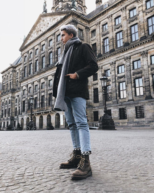 Botas 1460 de piel Crazy Horse Dr. Martens - vista lateral
