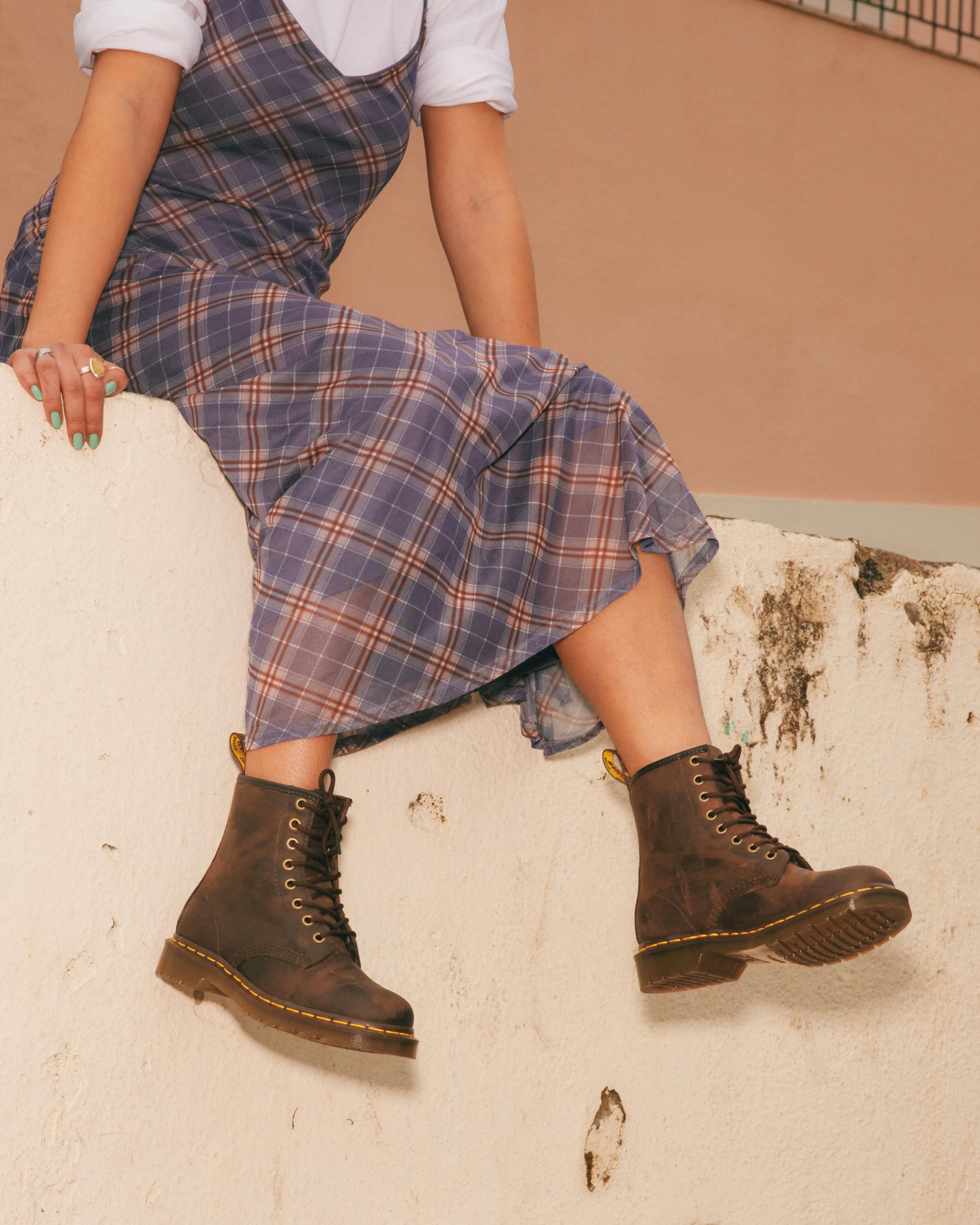 Botas 1460 de piel Crazy Horse