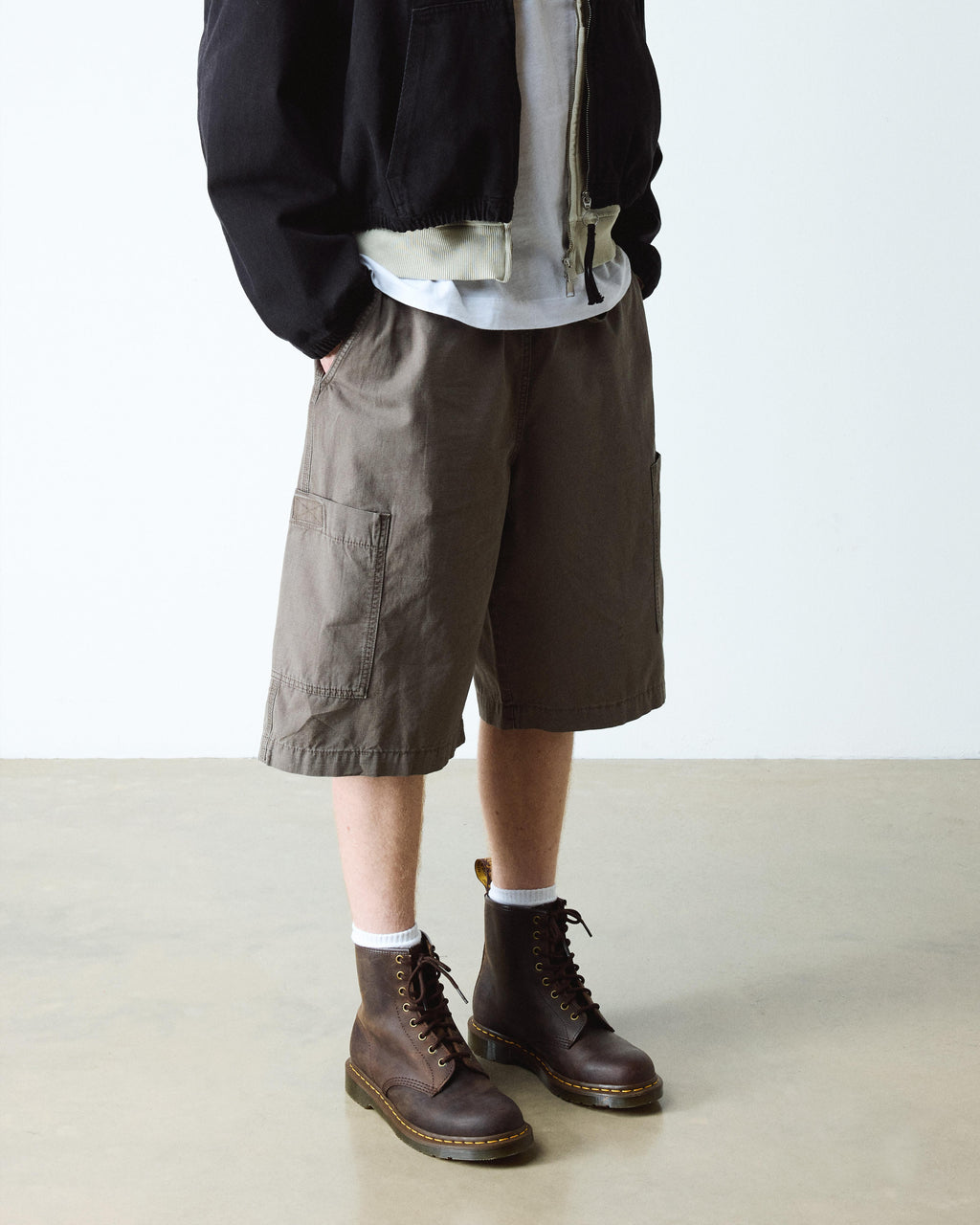 Botas 1460 de piel Crazy Horse Dr. Martens - vista lateral