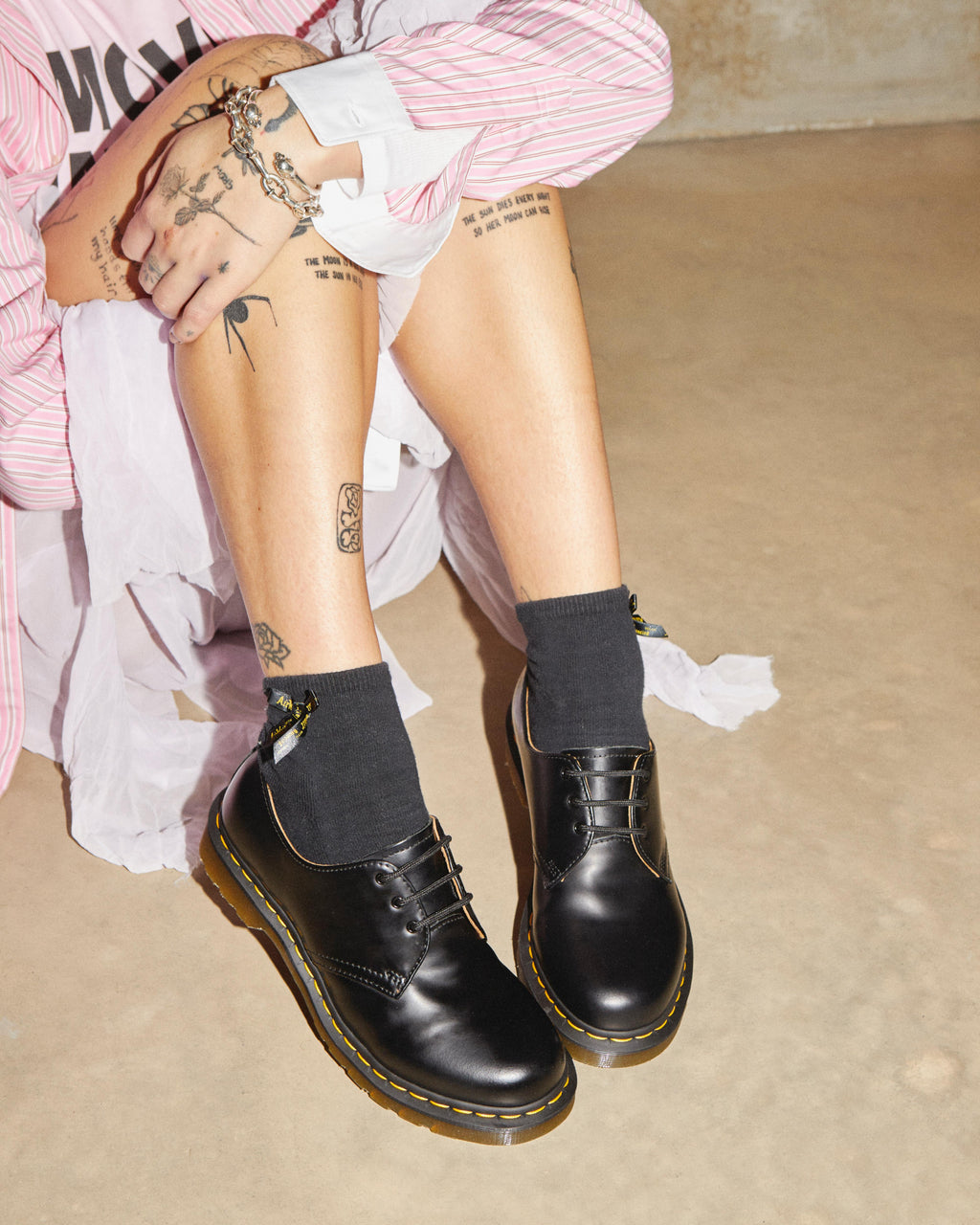 Zapatos 1461 de piel Smooth (deprecado) Dr. Martens - vista lateral