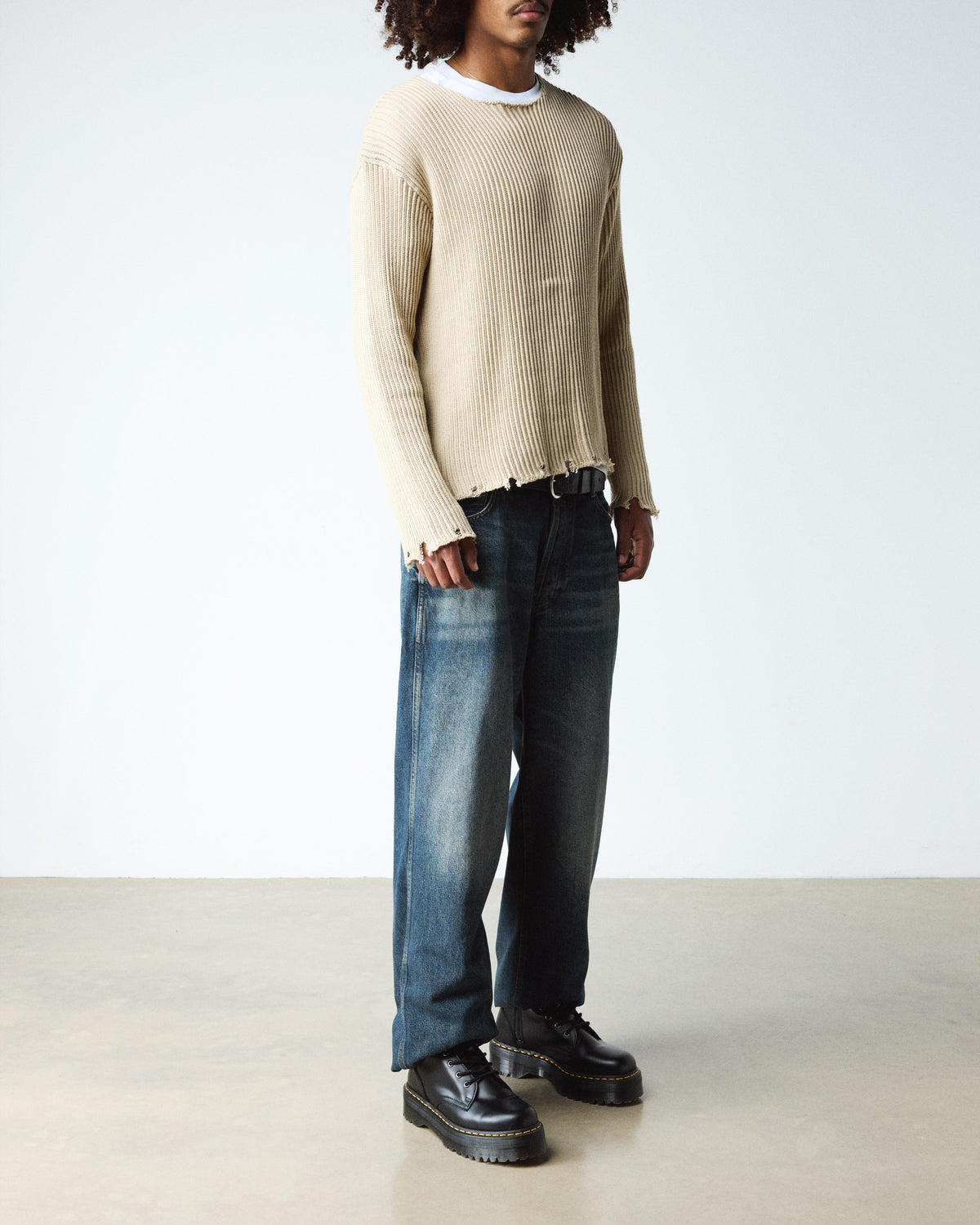 Botas con plataforma Jadon de piel Smooth Dr. Martens - vista lateral