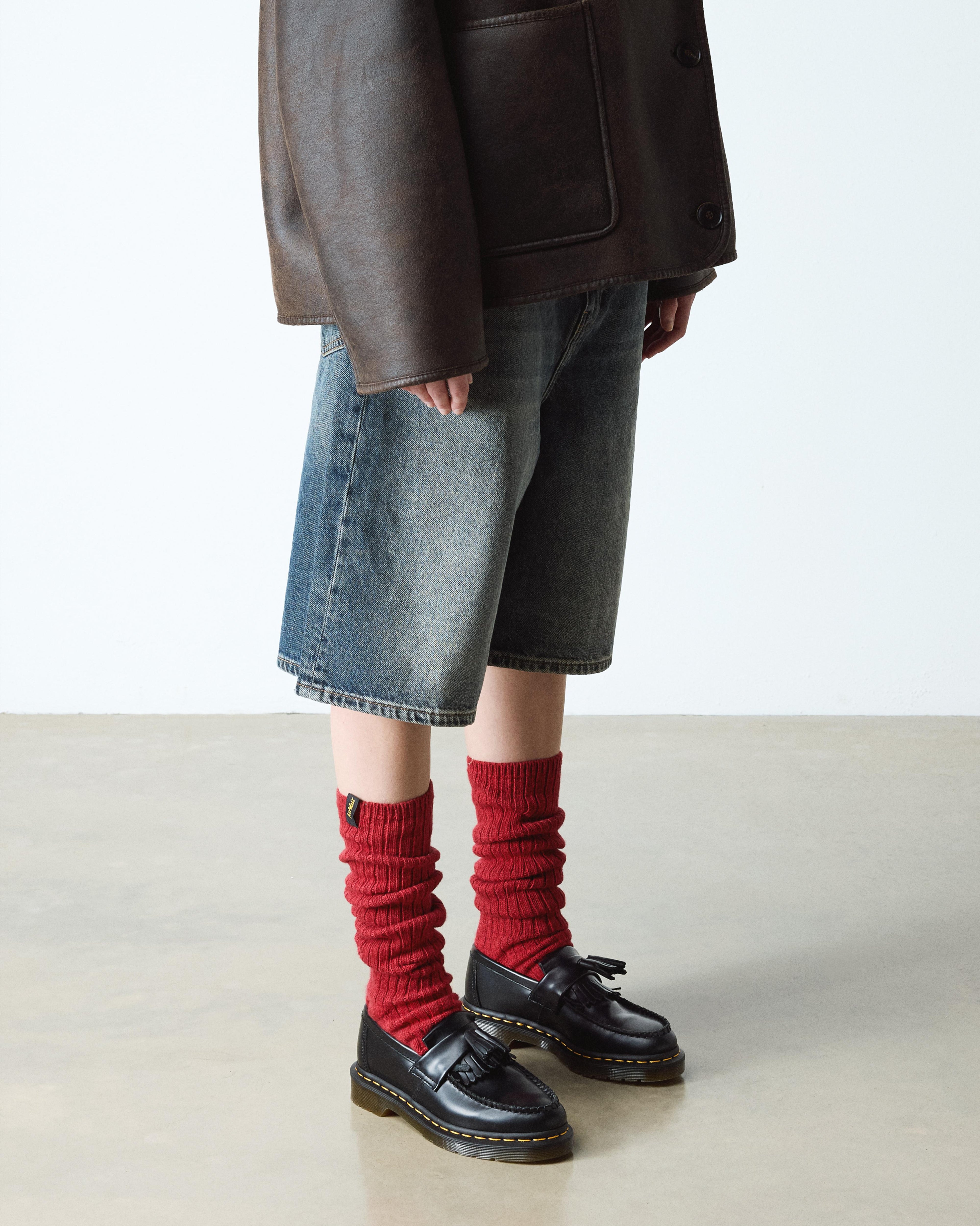 Mocasines Adrian Yellow Stitch de cuero Smooth con borla