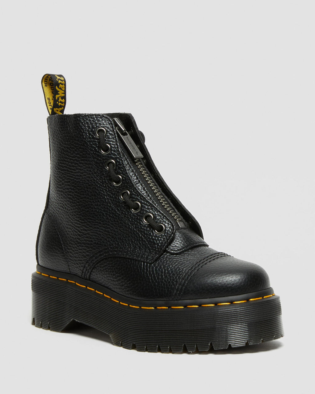 Botas con plataforma Sinclair de cuero Milled Nappa Dr. Martens - vista frontal