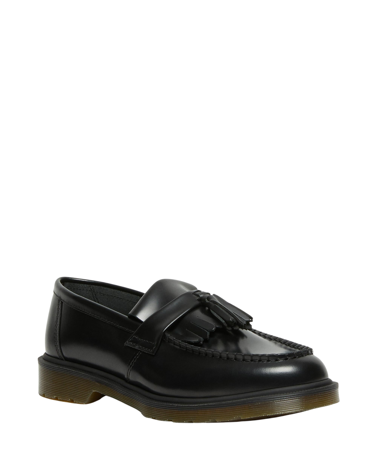 Mocasines Adrian de cuero Polished Smooth con borlas Black