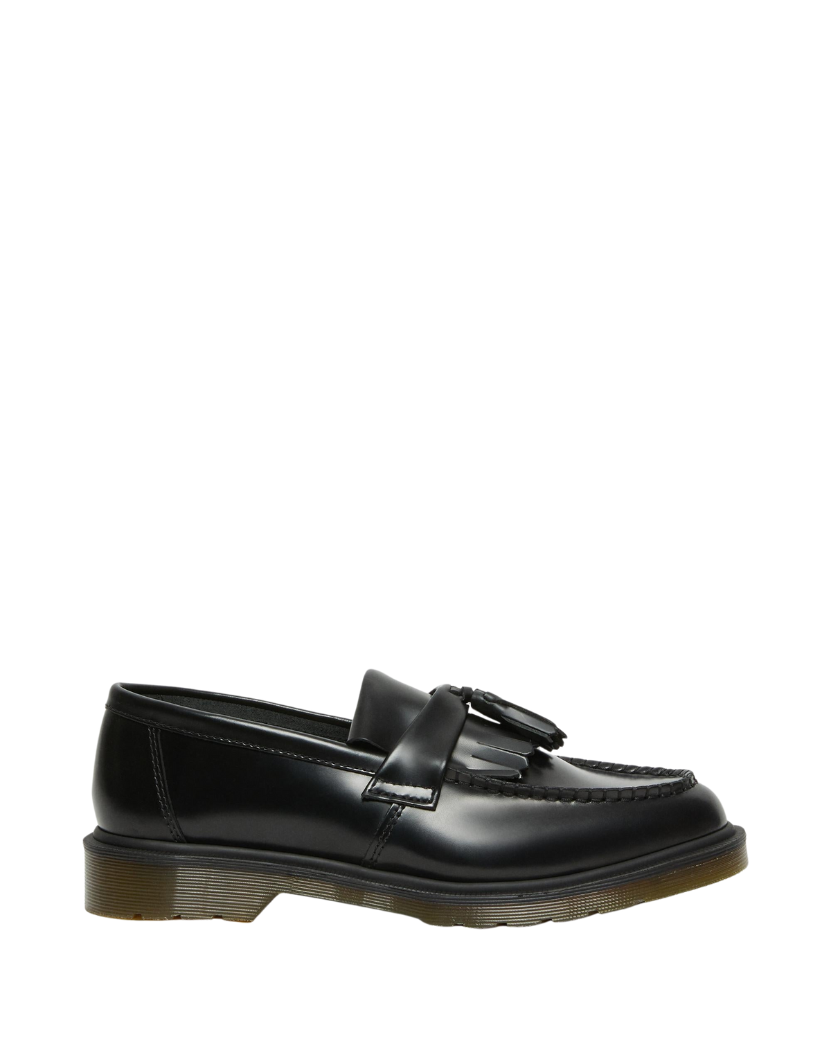 Mocasines Adrian de cuero Polished Smooth con borlas Black