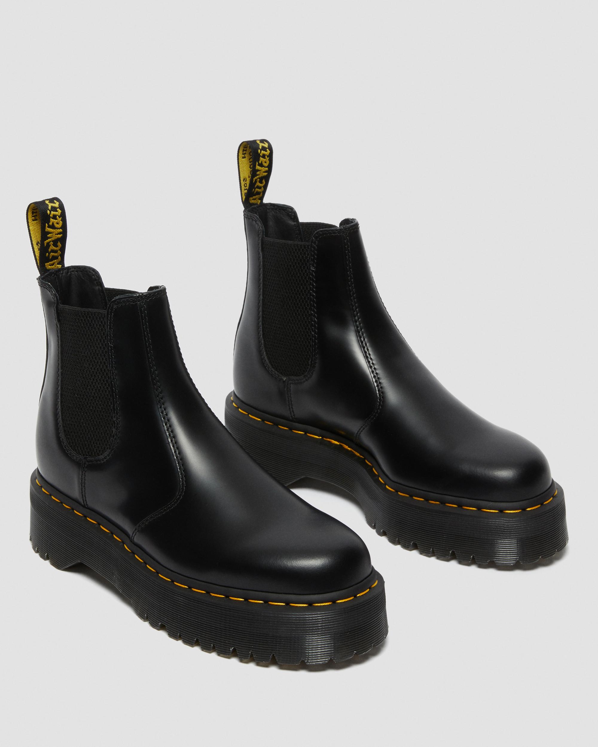 Botas Chelsea con plataforma 2976 Quad de cuero Smooth