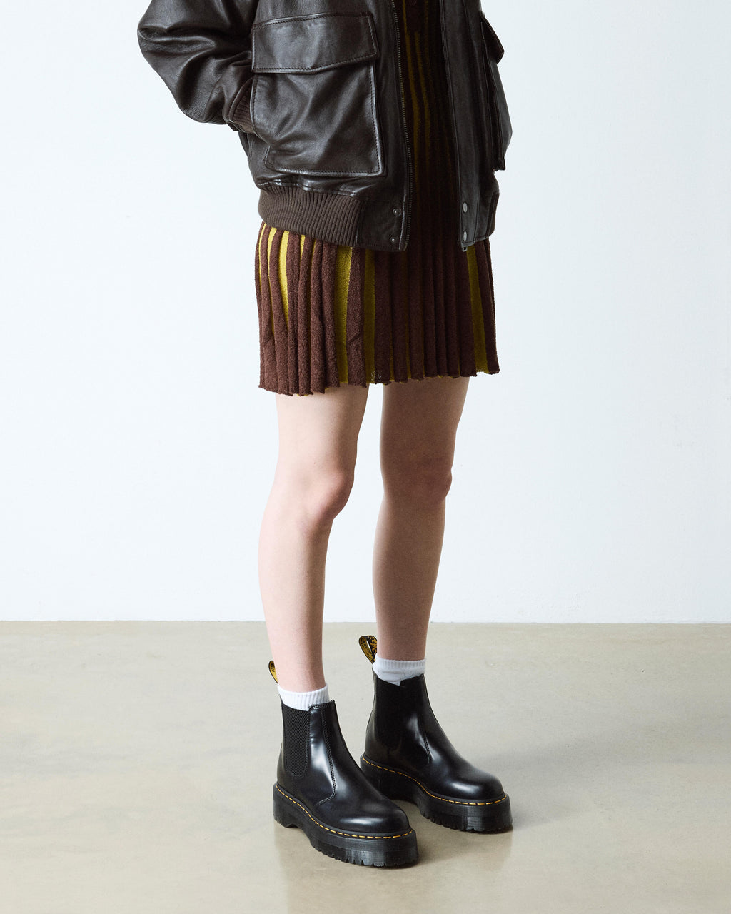 Botas Chelsea con plataforma 2976 Quad de cuero Smooth Dr. Martens - vista lateral