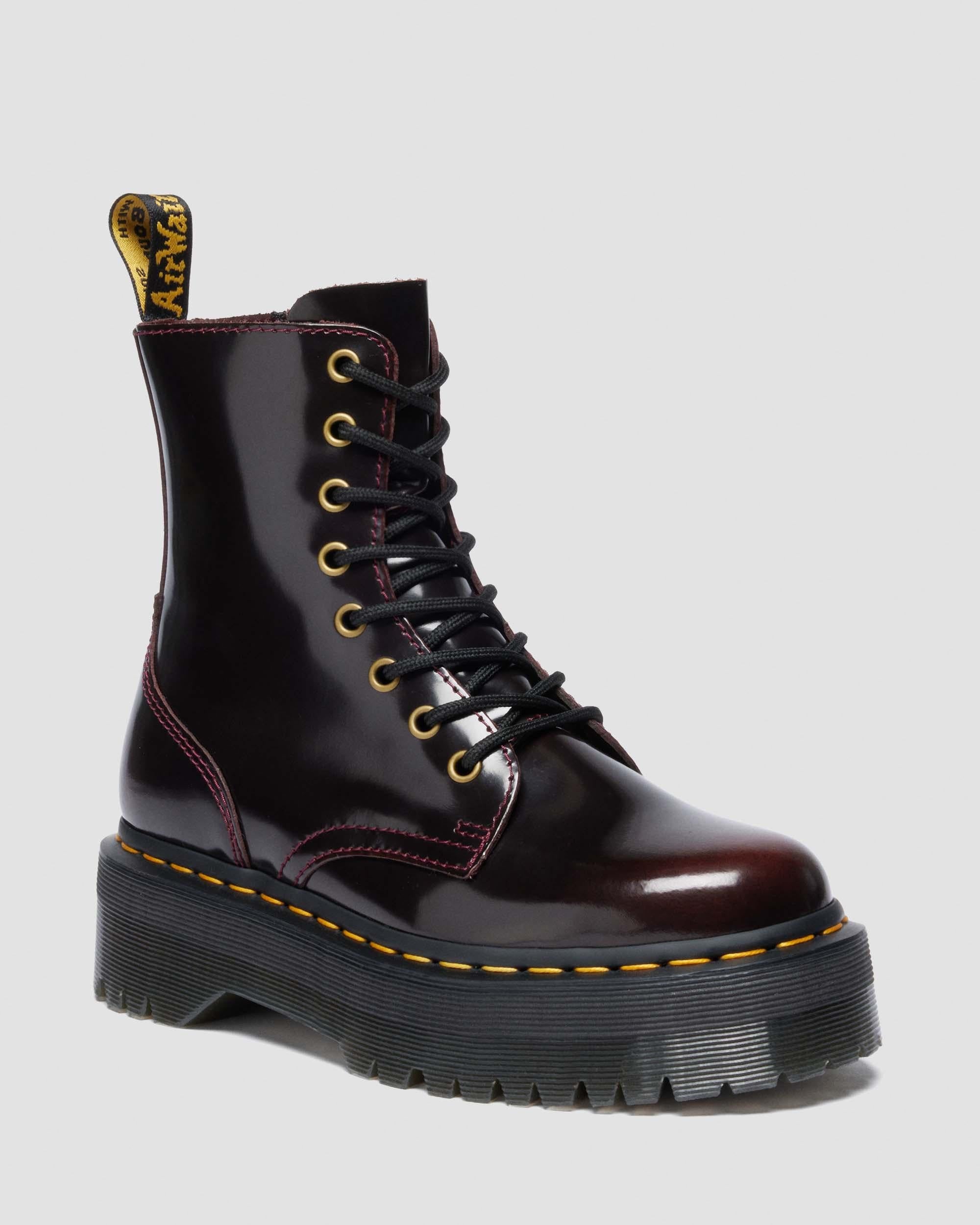 Botas de cuero con plataforma Jadon Arcadia Dr. Martens - vista frontal