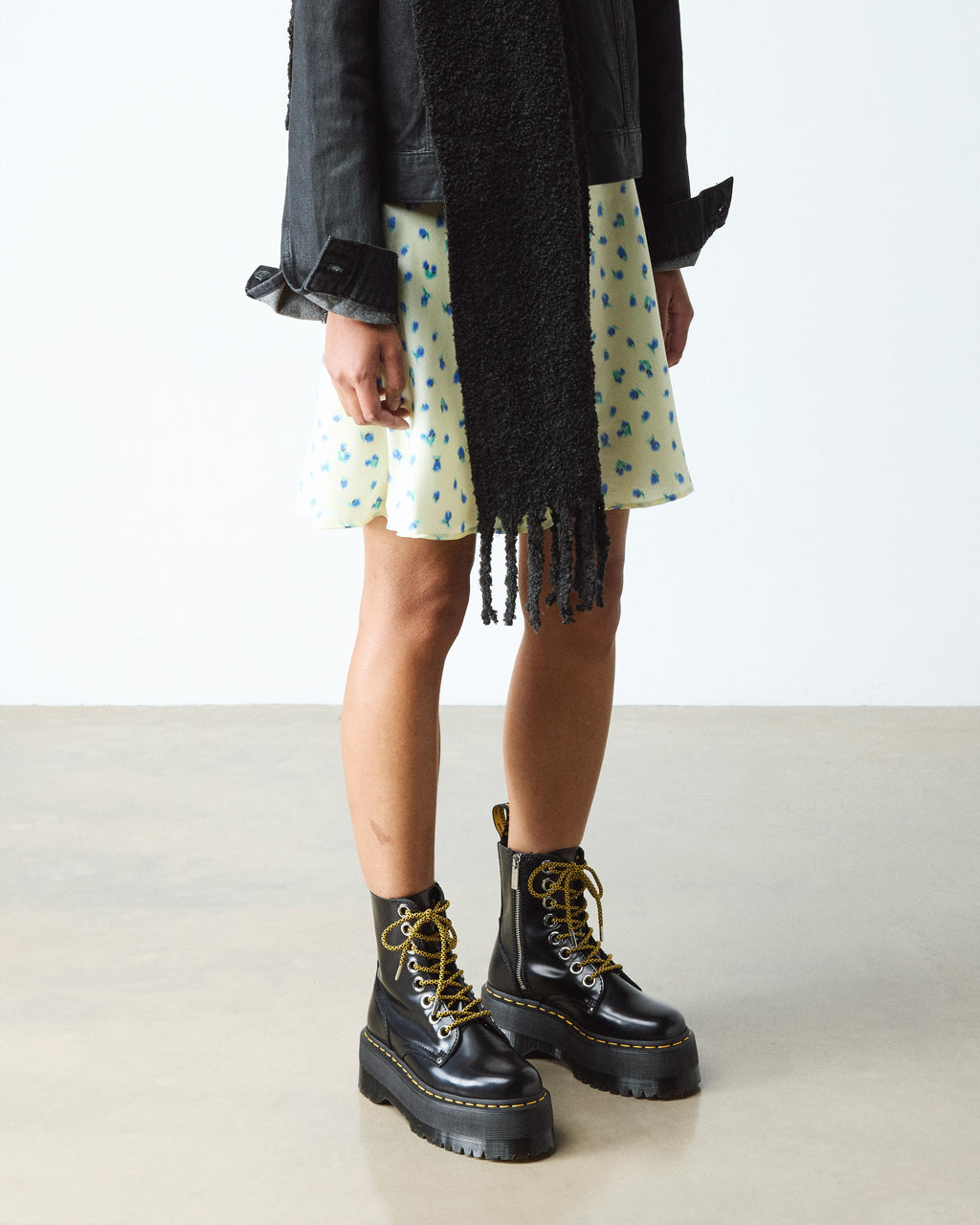 Botas con plataforma Jadon Max de cuero Buttero Dr. Martens - vista lateral