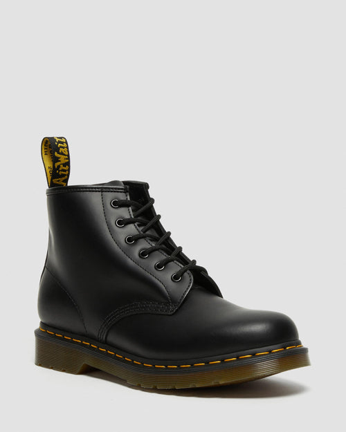 Botines 101 Yellow Stitch de cuero Smooth Dr. Martens - vista frontal