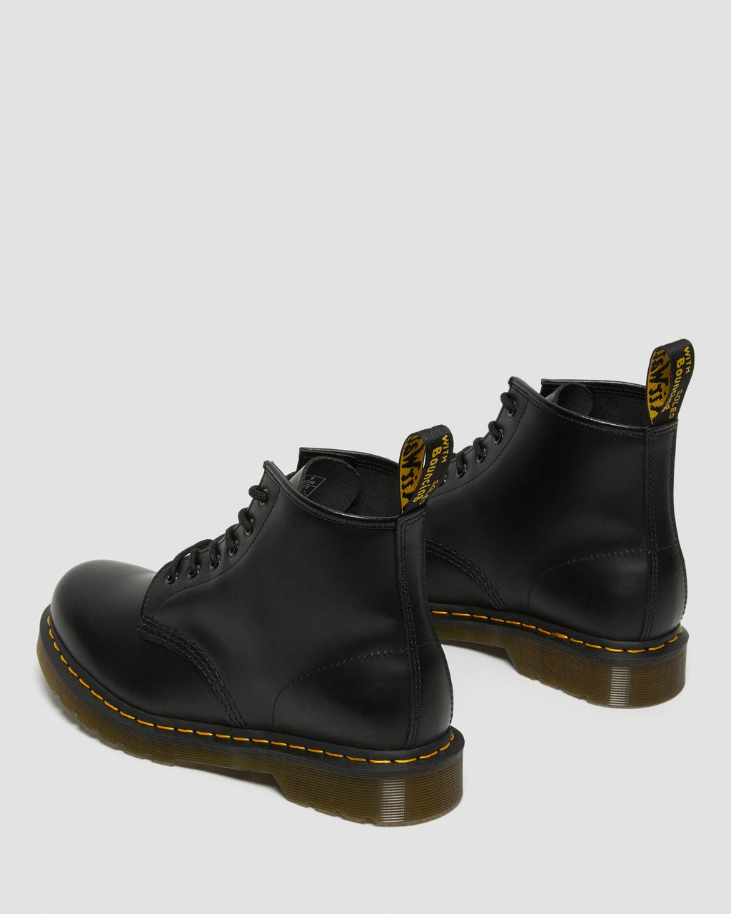 Botines 101 Yellow Stitch de cuero Smooth
