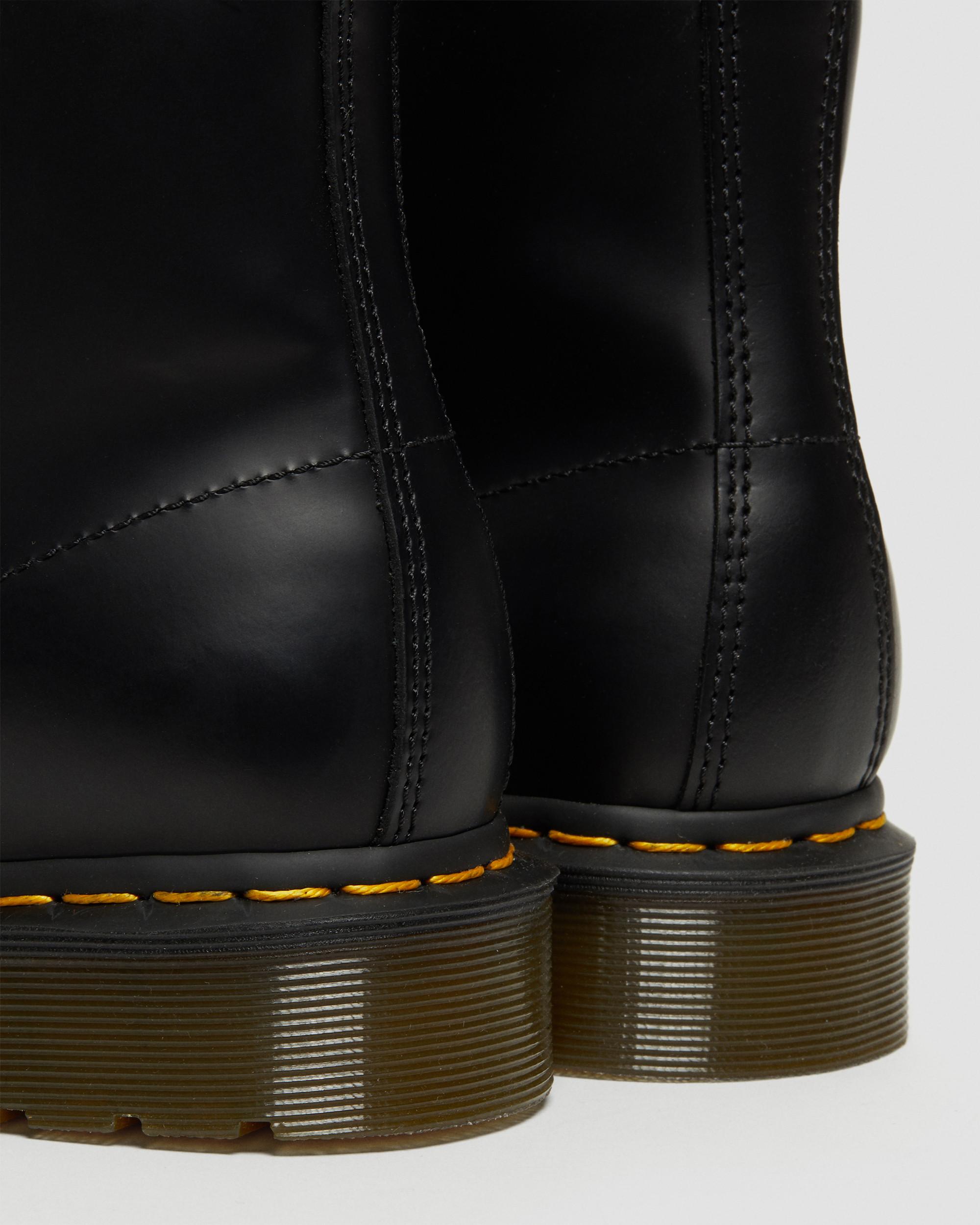 Botines 101 Yellow Stitch de cuero Smooth