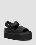 Sandalias de tiras con plataforma Voss Quad en cuero Dr. Martens - vista frontal