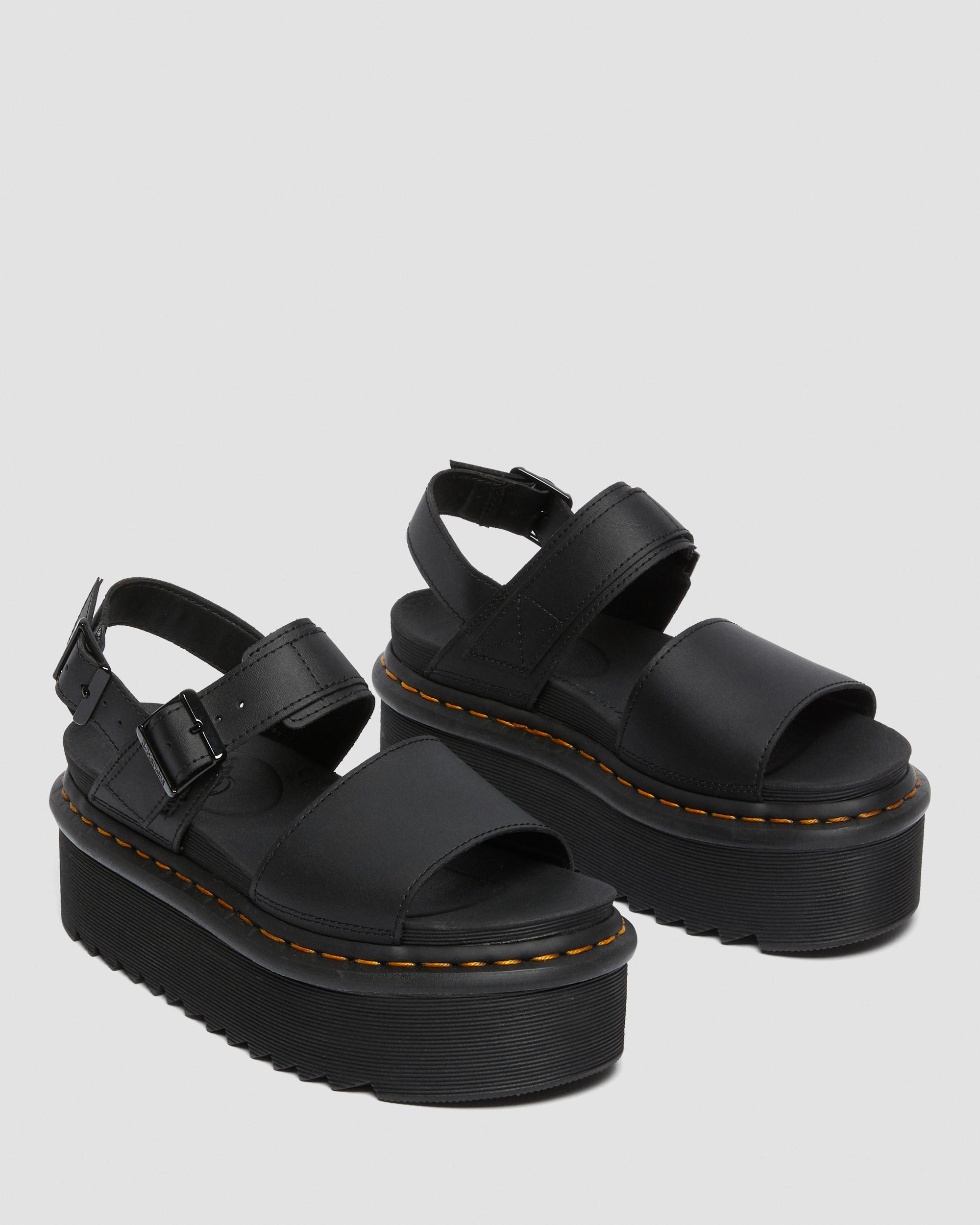 Sandalias de tiras con plataforma Voss Quad en cuero