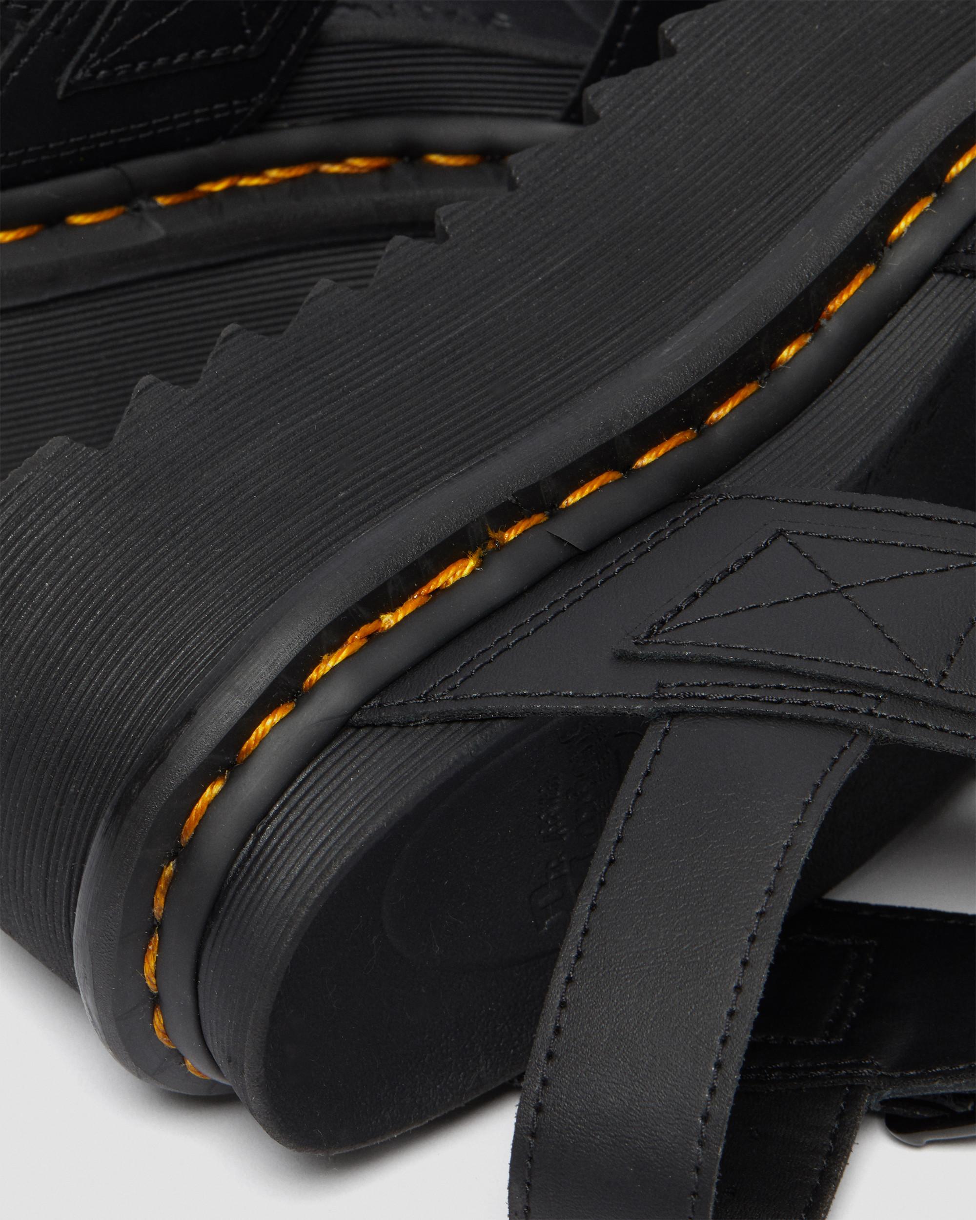 Sandalias de tiras con plataforma Voss Quad en cuero