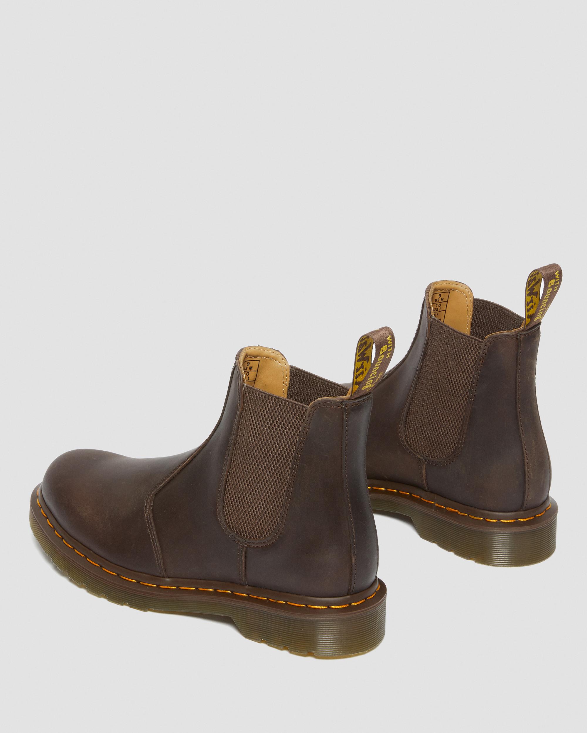 Botas Chelsea 2976 Yellow Stitch de cuero Crazy Horse Dr. Martens - imagen 7