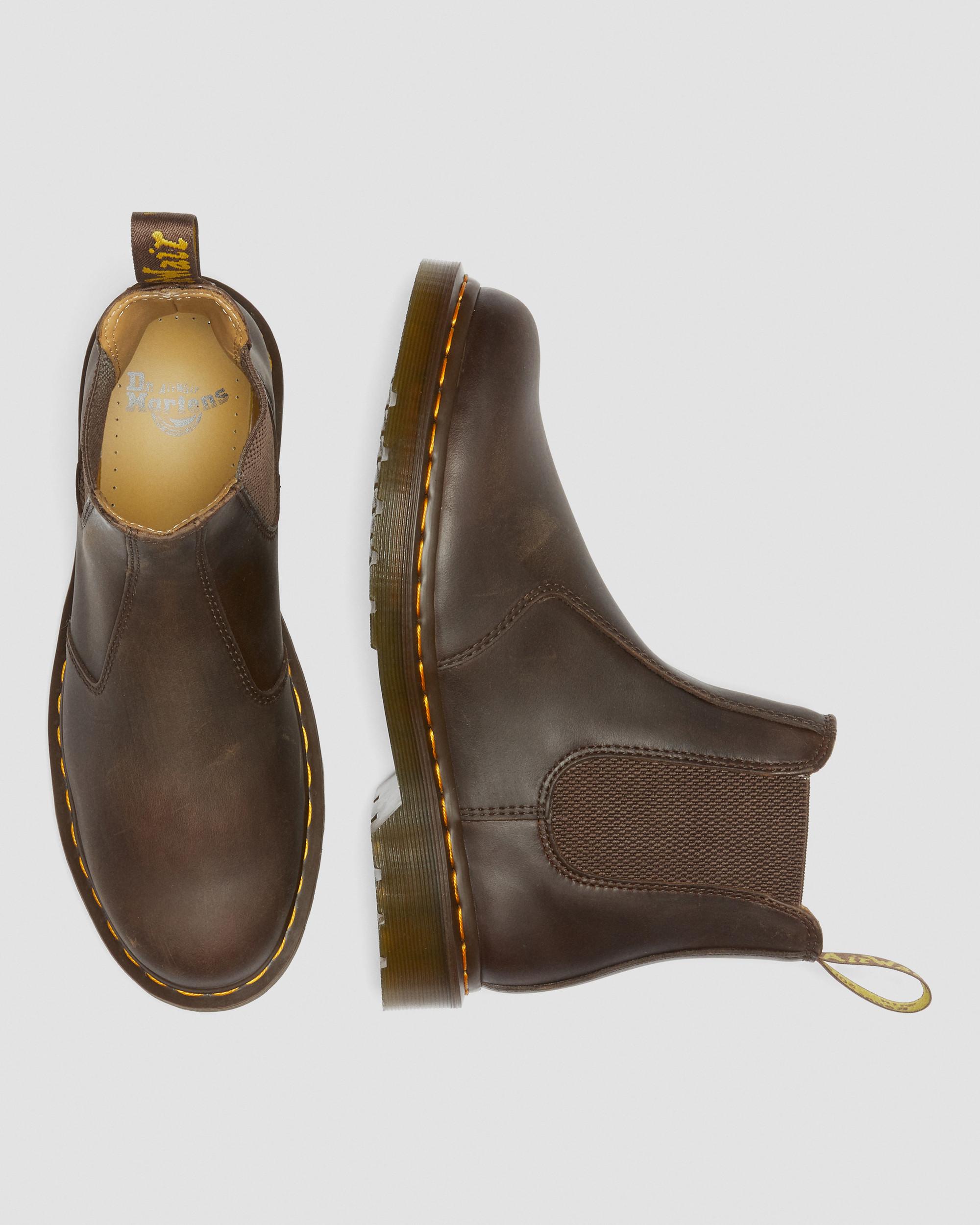 Botas Chelsea 2976 Yellow Stitch de cuero Crazy Horse Dr. Martens - imagen 12