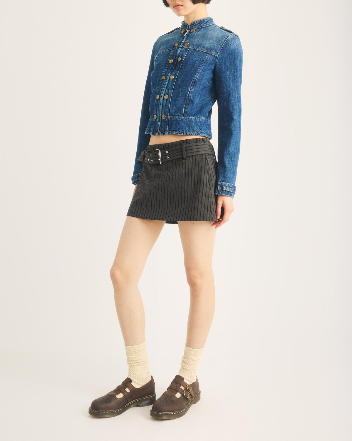 Merceditas 8065 de cuero Crazy Horse