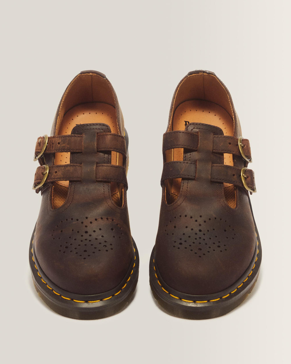 Merceditas 8065 de cuero Crazy Horse