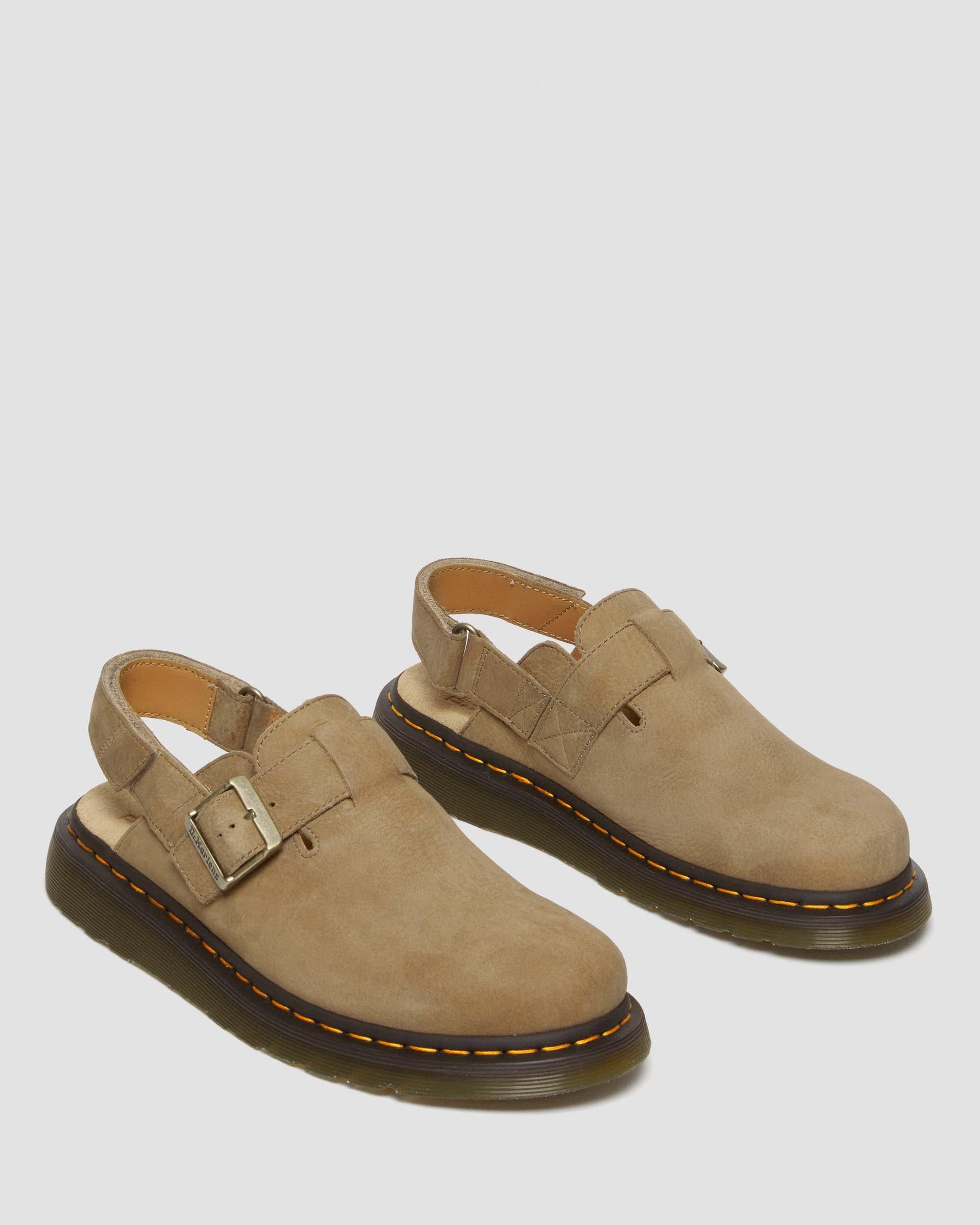 Zuecos Jorge II de cuero Tumbled Nubuck