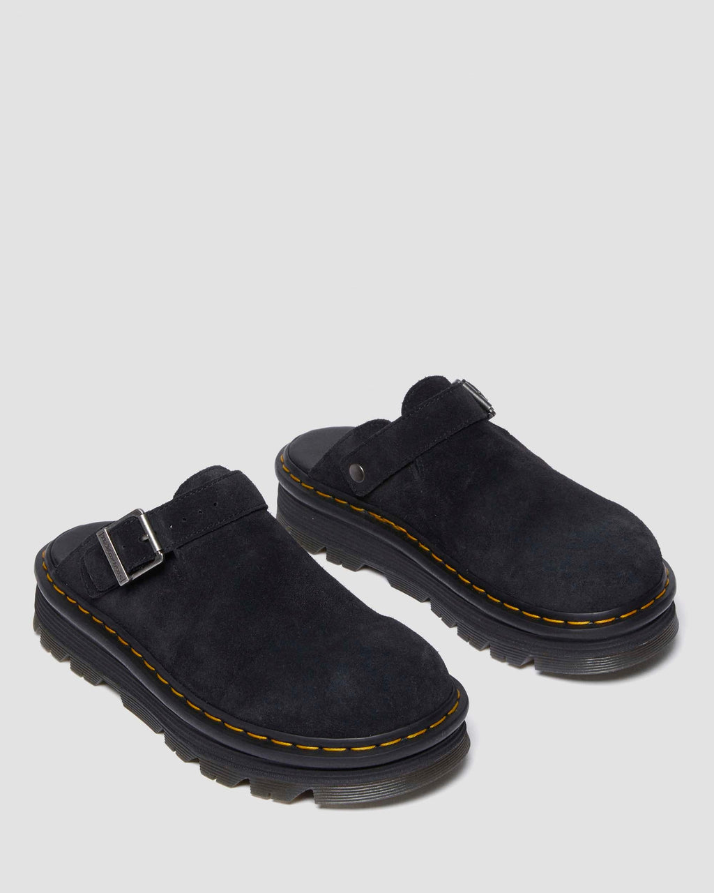 Zuecos informales con plataforma Zebzag de Gamuza Dr. Martens - imagen 5