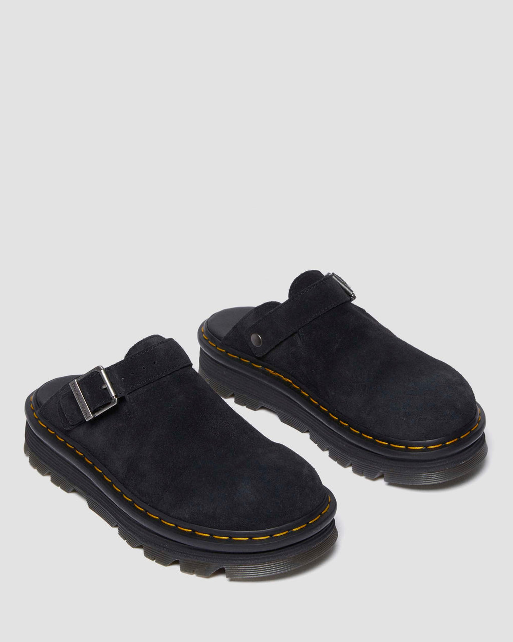 Zuecos informales con plataforma Zebzag de gamuza Dr. Martens - imagen 5