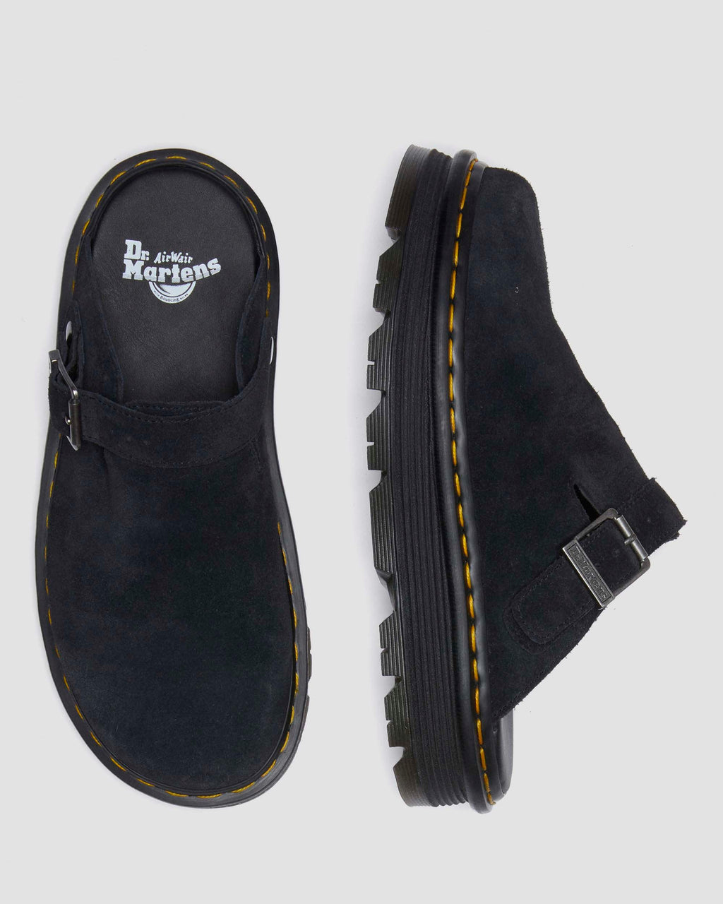 Zuecos informales con plataforma Zebzag de Gamuza Dr. Martens - imagen 10