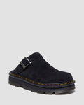 Zuecos informales con plataforma Zebzag de gamuza Dr. Martens - vista frontal