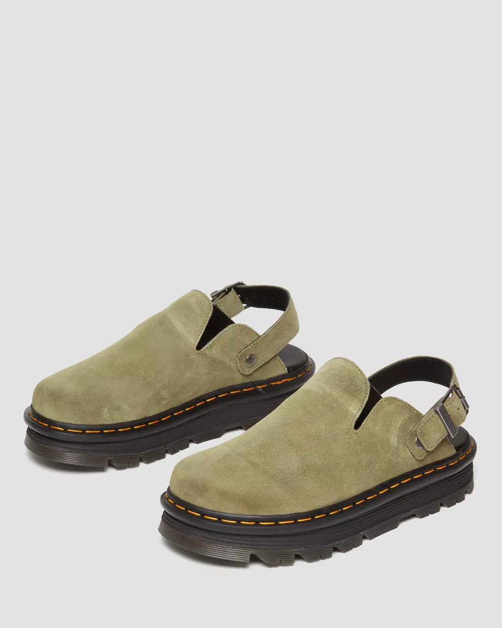 Zuecos con plataforma Zebzag de Gamuza Dr. Martens - imagen 5