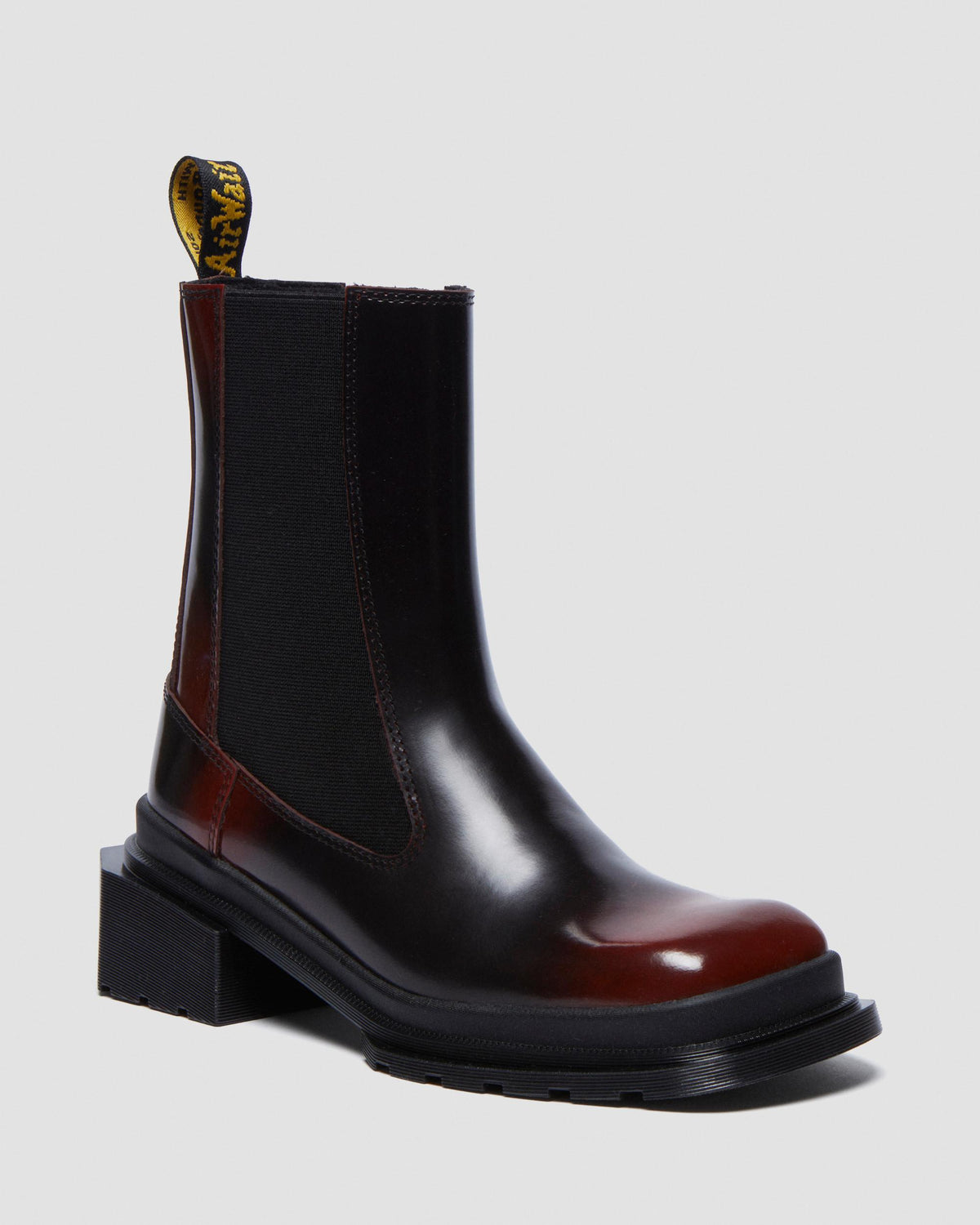 Botas Chelsea Maybole de cuero con puntera cuadrada
