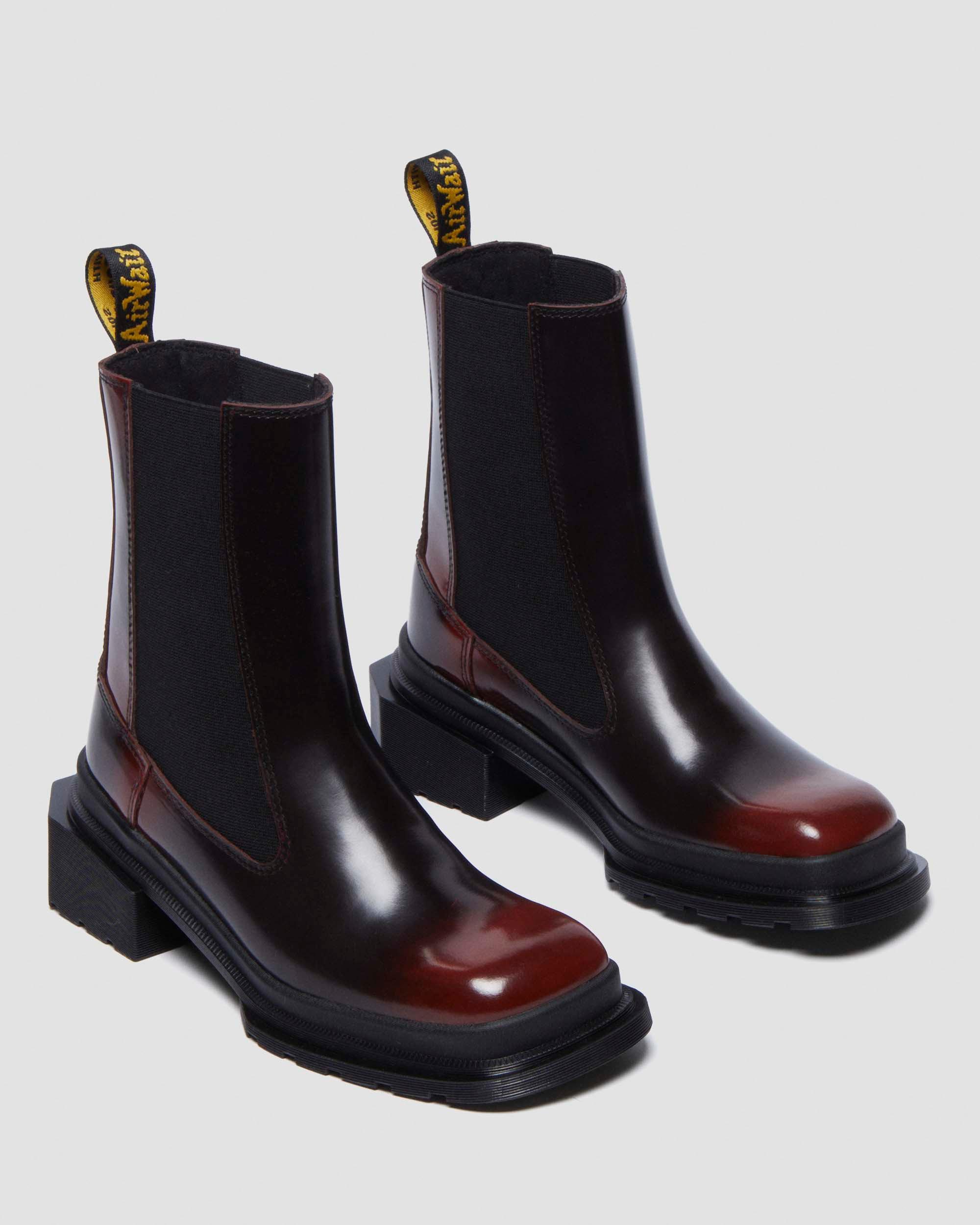 Botas Chelsea Maybole de cuero con puntera cuadrada