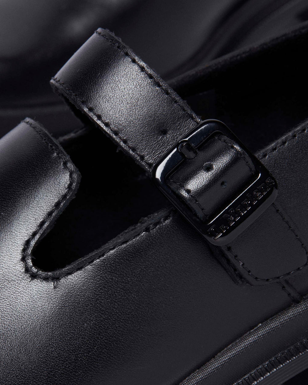 Merceditas Maybole de cuero con puntera cuadrada Dr. Martens - vista trasera