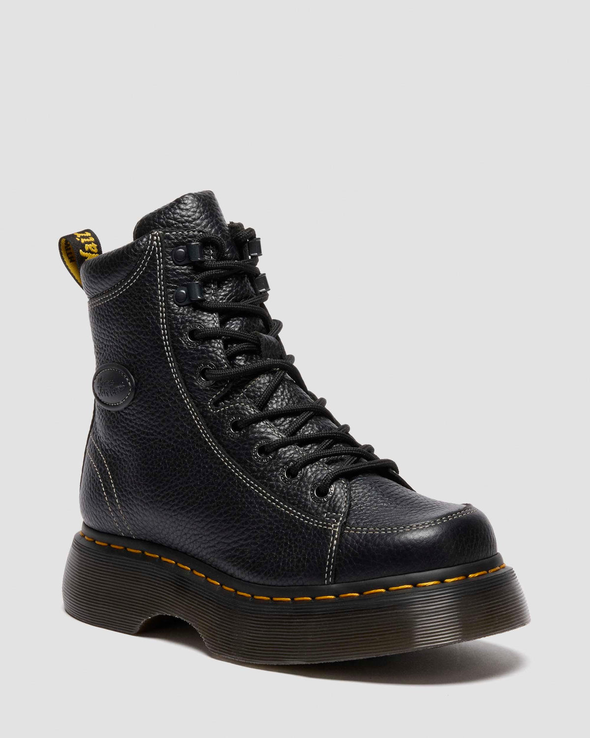 Botas Buzz de 8 ojales de Cuero Milled Nappa