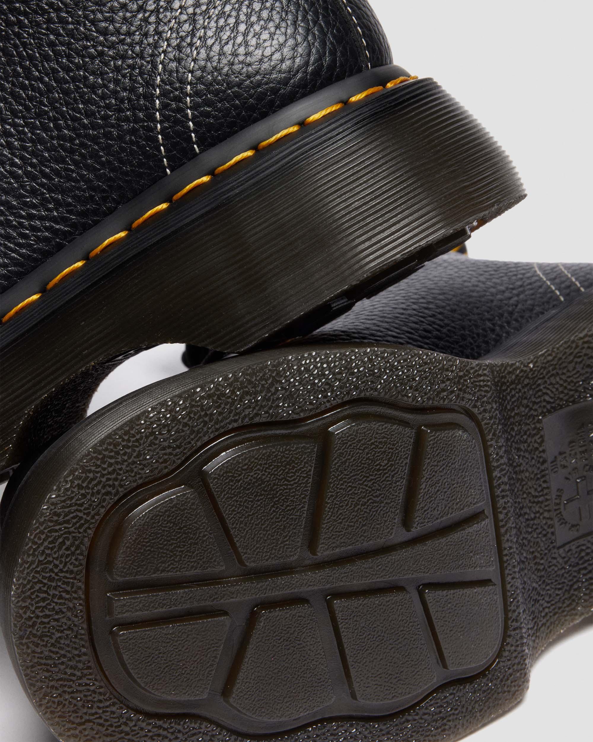 Botas Buzz de 8 ojales de Cuero Milled Nappa