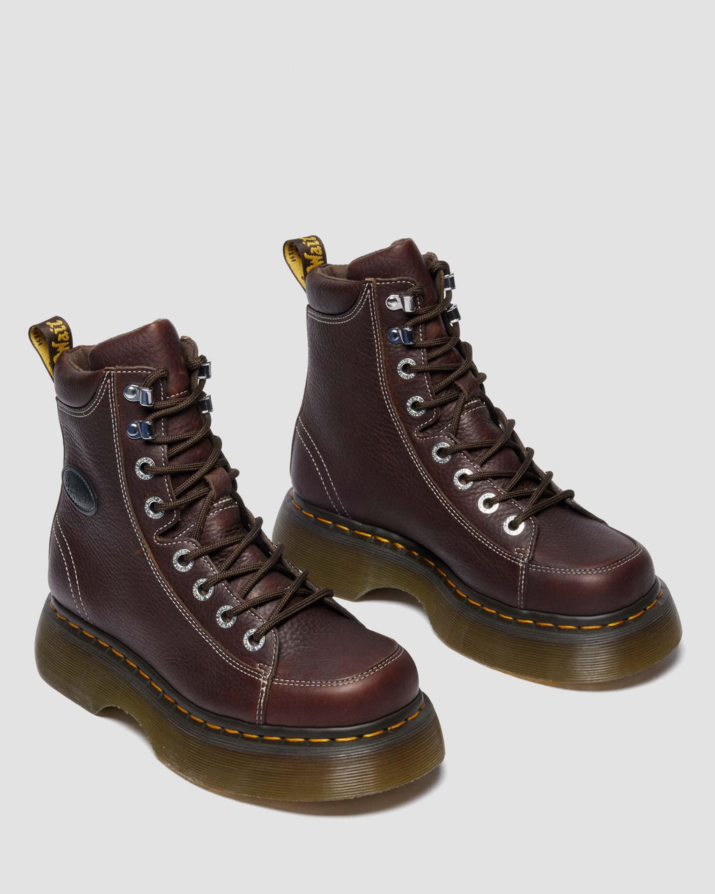 Botas Buzz de 8 ojales de Cuero Grizzly