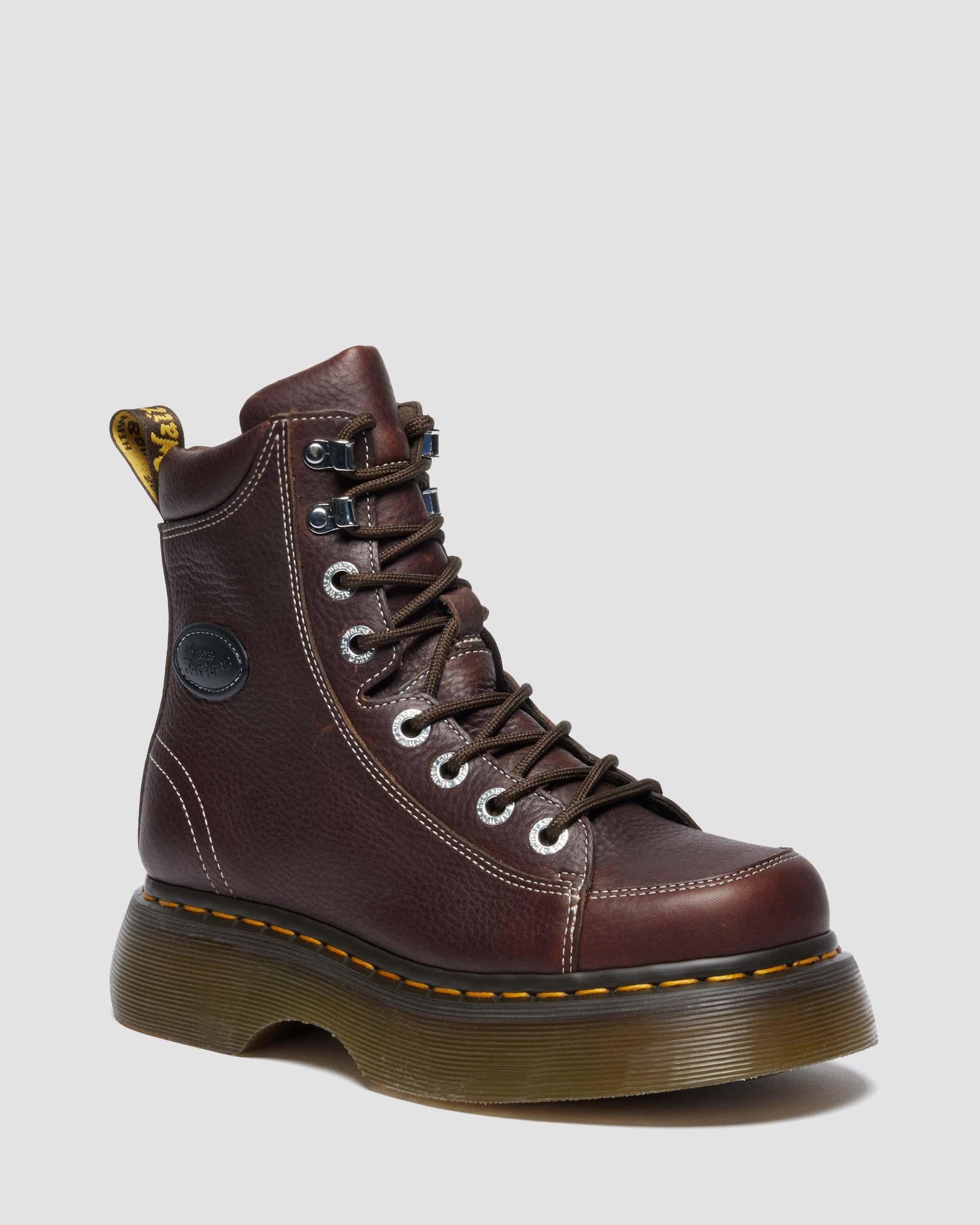 Botas Buzz de 8 ojales de Cuero Grizzly