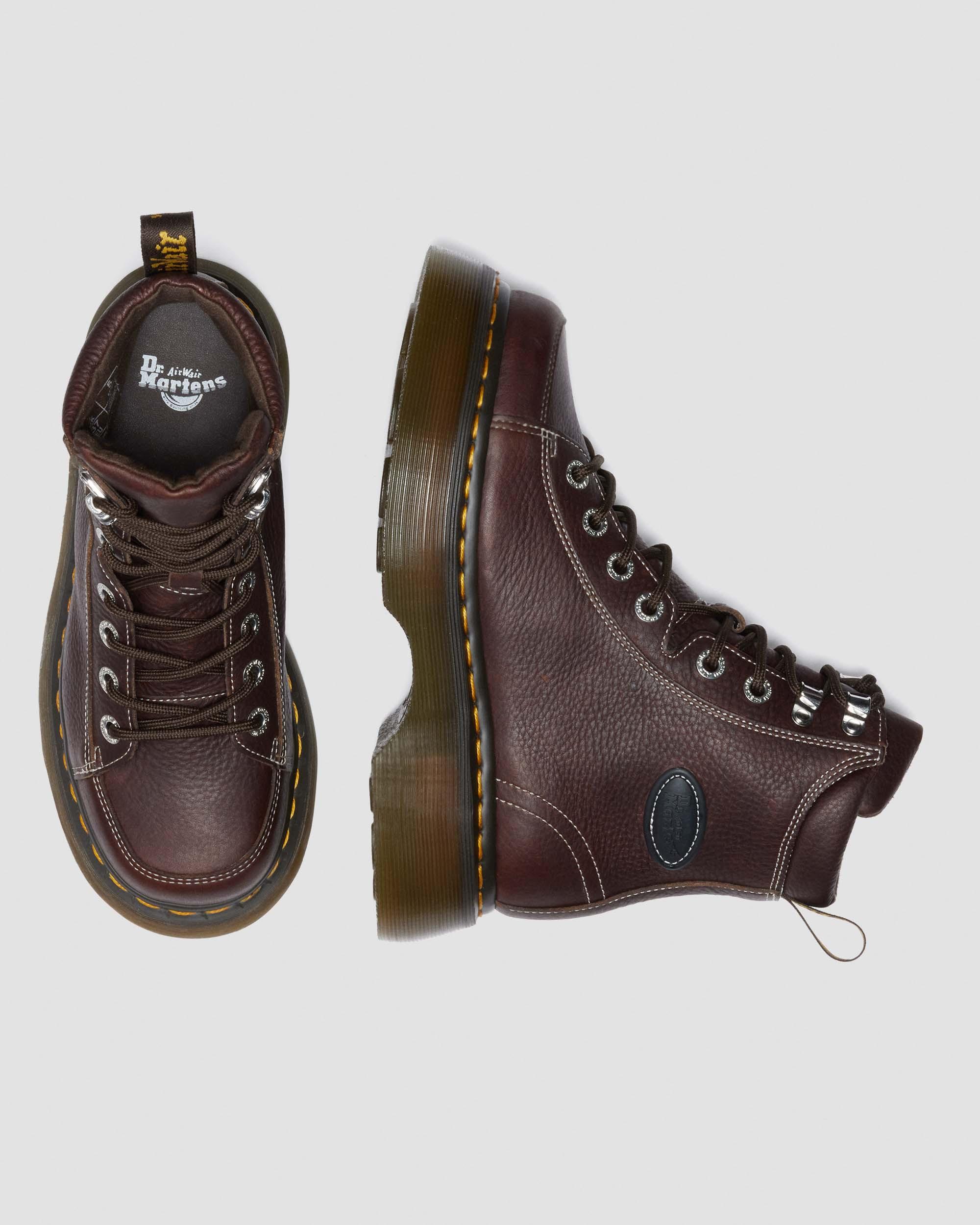 Botas Buzz de 8 ojales de Cuero Grizzly