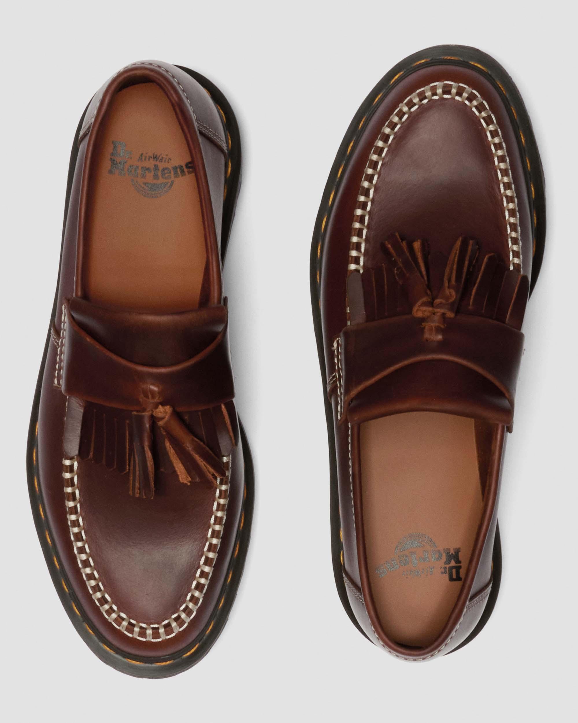 Mocasines Adrian de cuero Orleans con borlas
