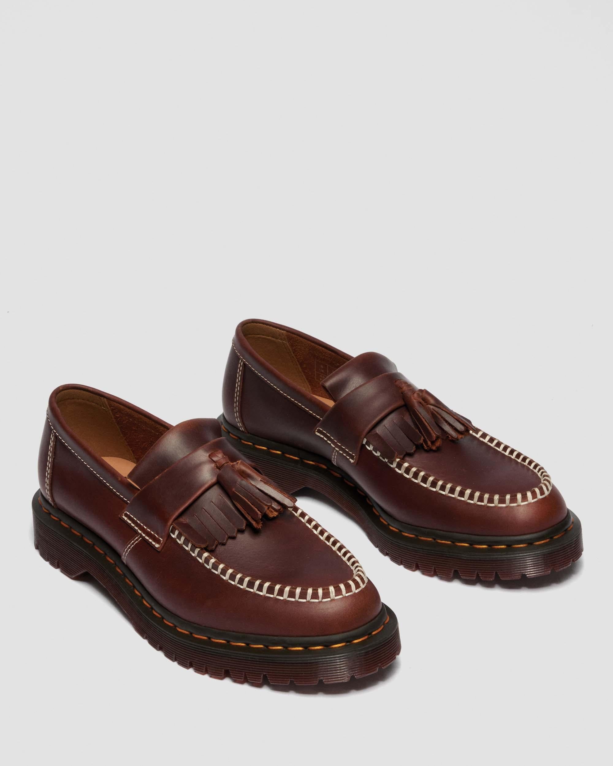 Mocasines Adrian de cuero Orleans con borlas
