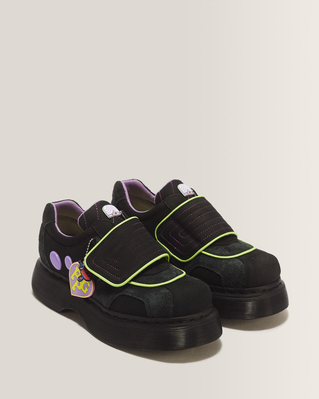 Zaparos Buzz de correa en cuero Kaya Negro