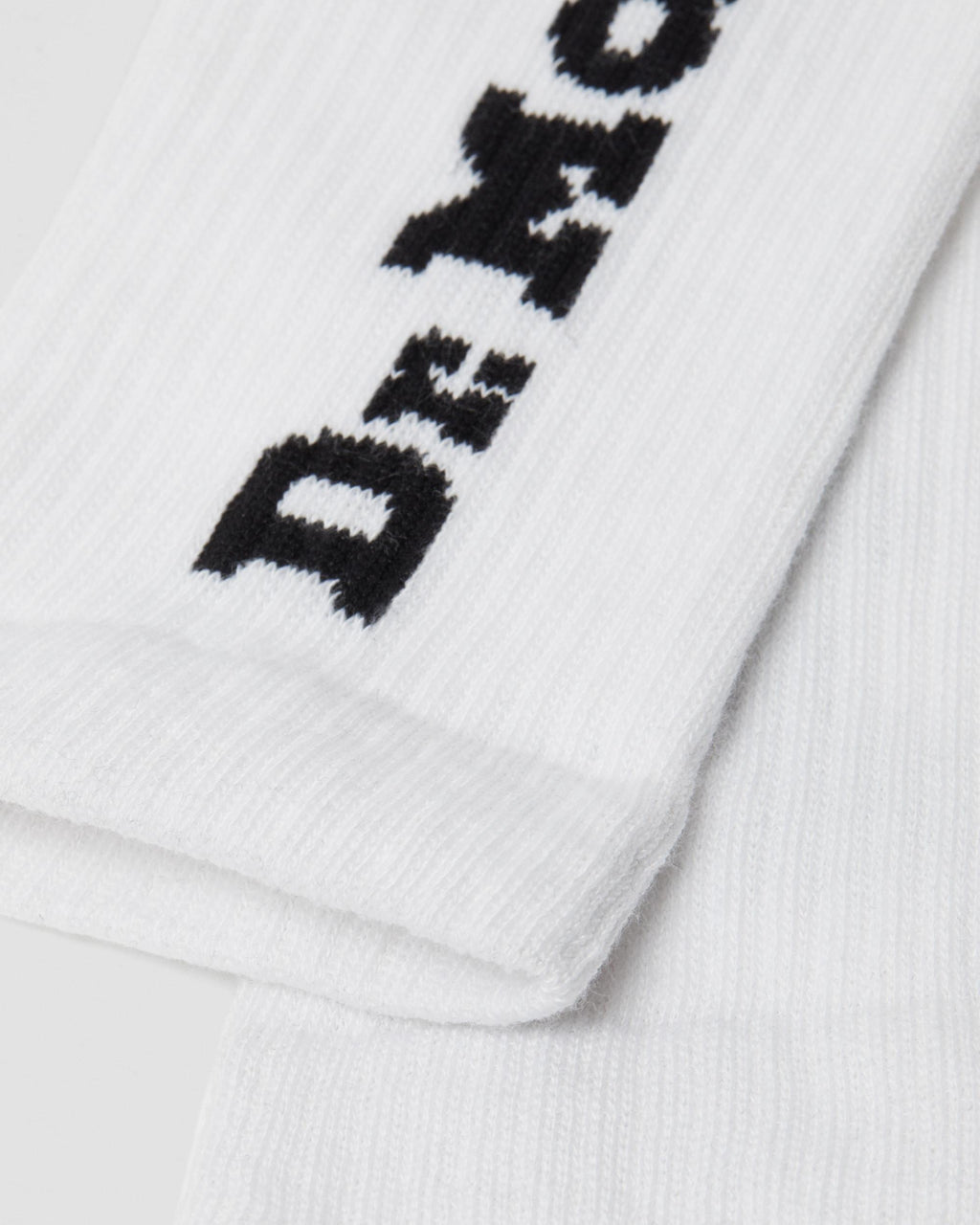 Calcetines con logo vertical de mezcla de algodón