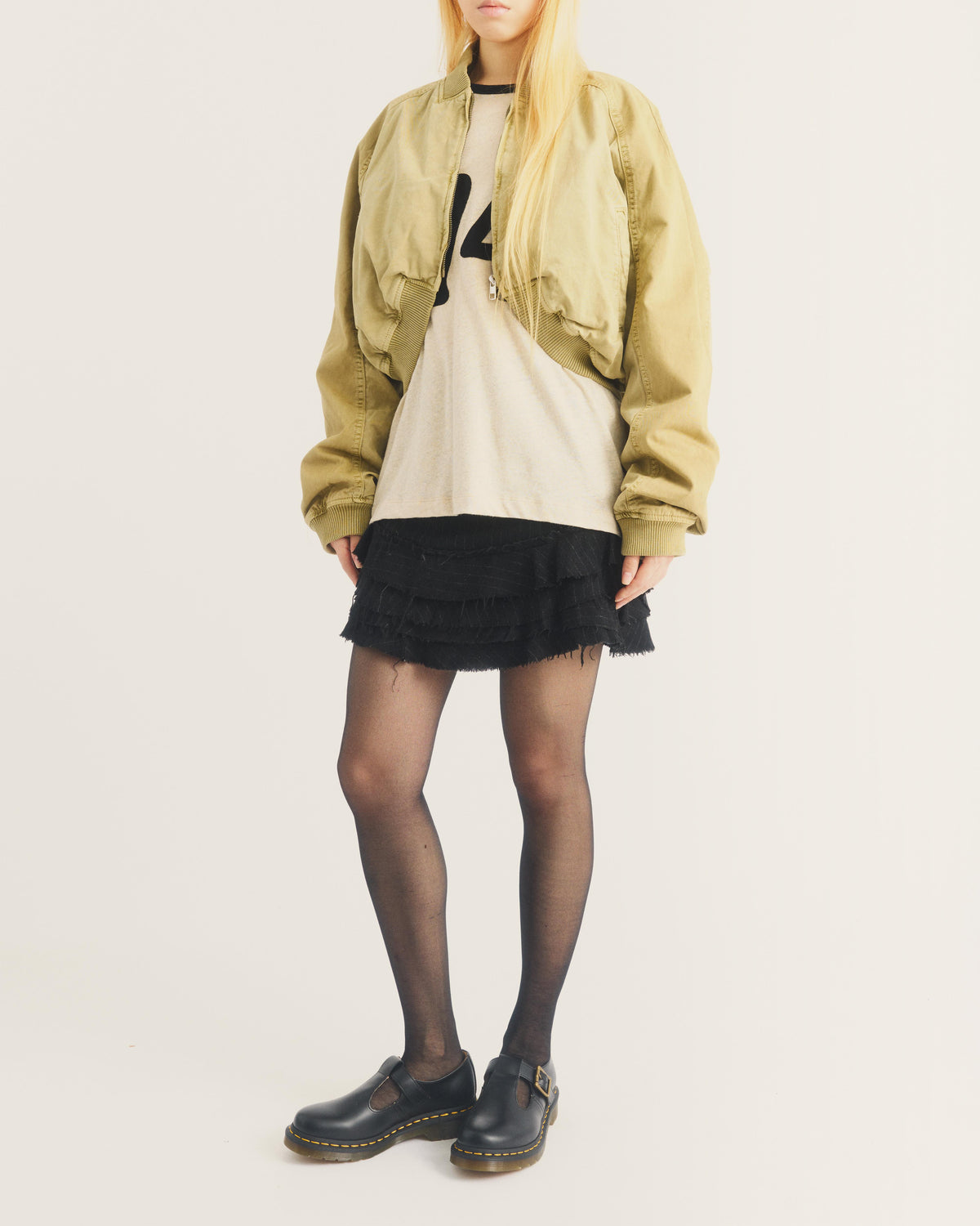 Merceditas Polley de cuero Smooth Dr. Martens - vista lateral