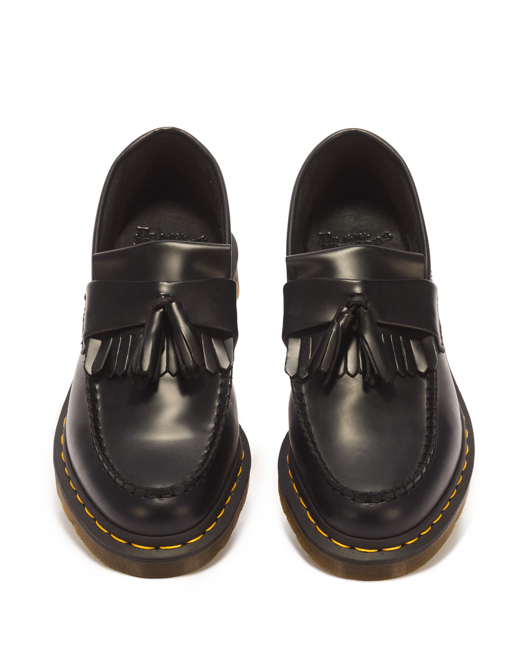 Mocasines Adrian Yellow Stitch de cuero Smooth con borla Dr. Martens - vista superior