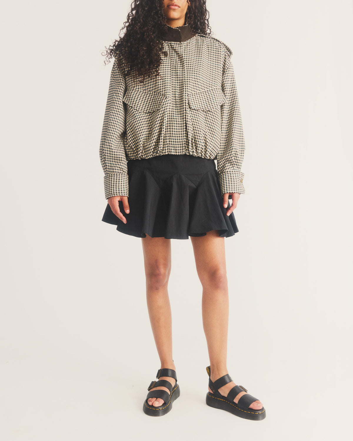 Sandalias con plataforma Gryphon Quad de piel Dr. Martens - vista lateral