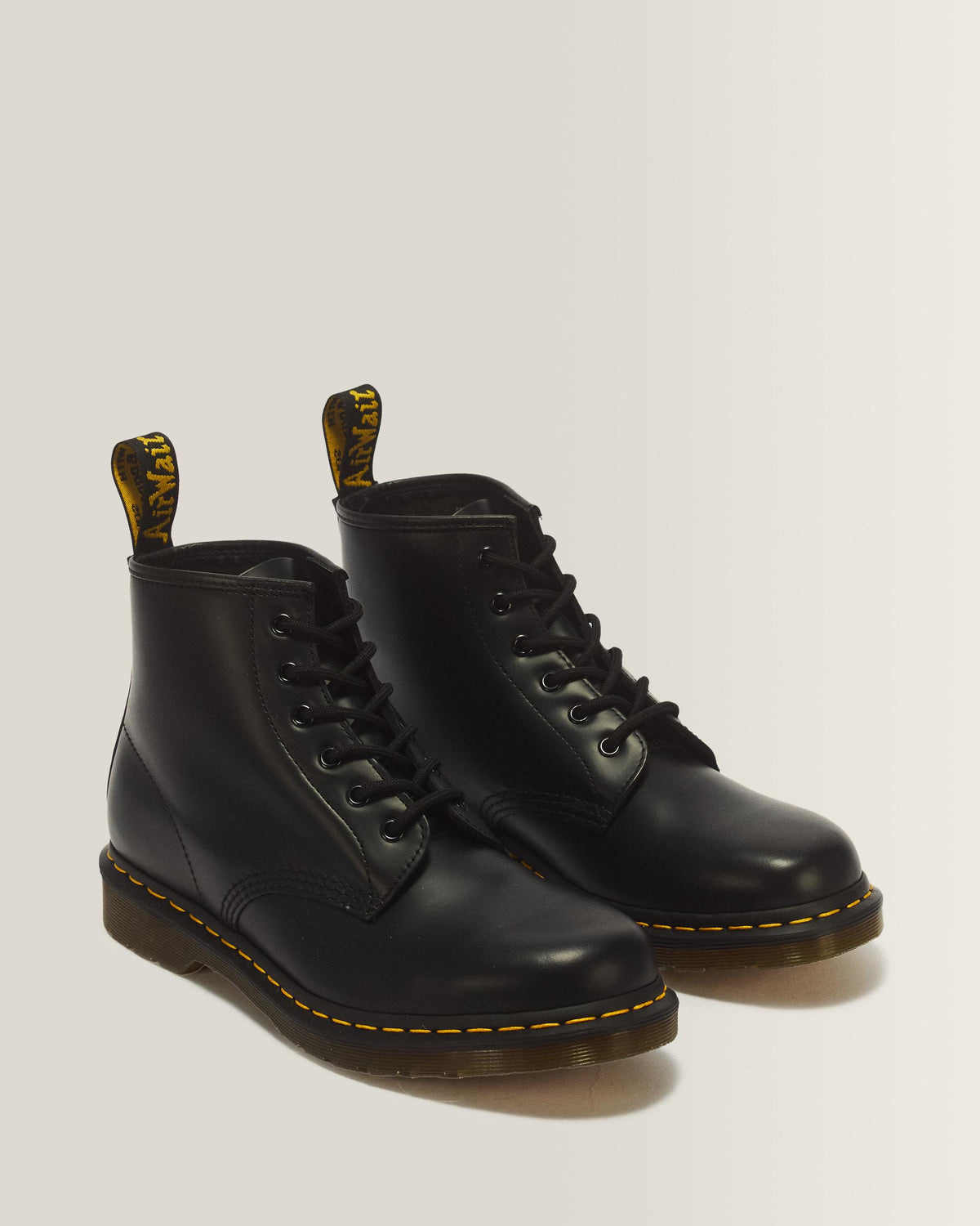 Botines 101 Yellow Stitch de cuero Smooth Dr. Martens - imagen 5