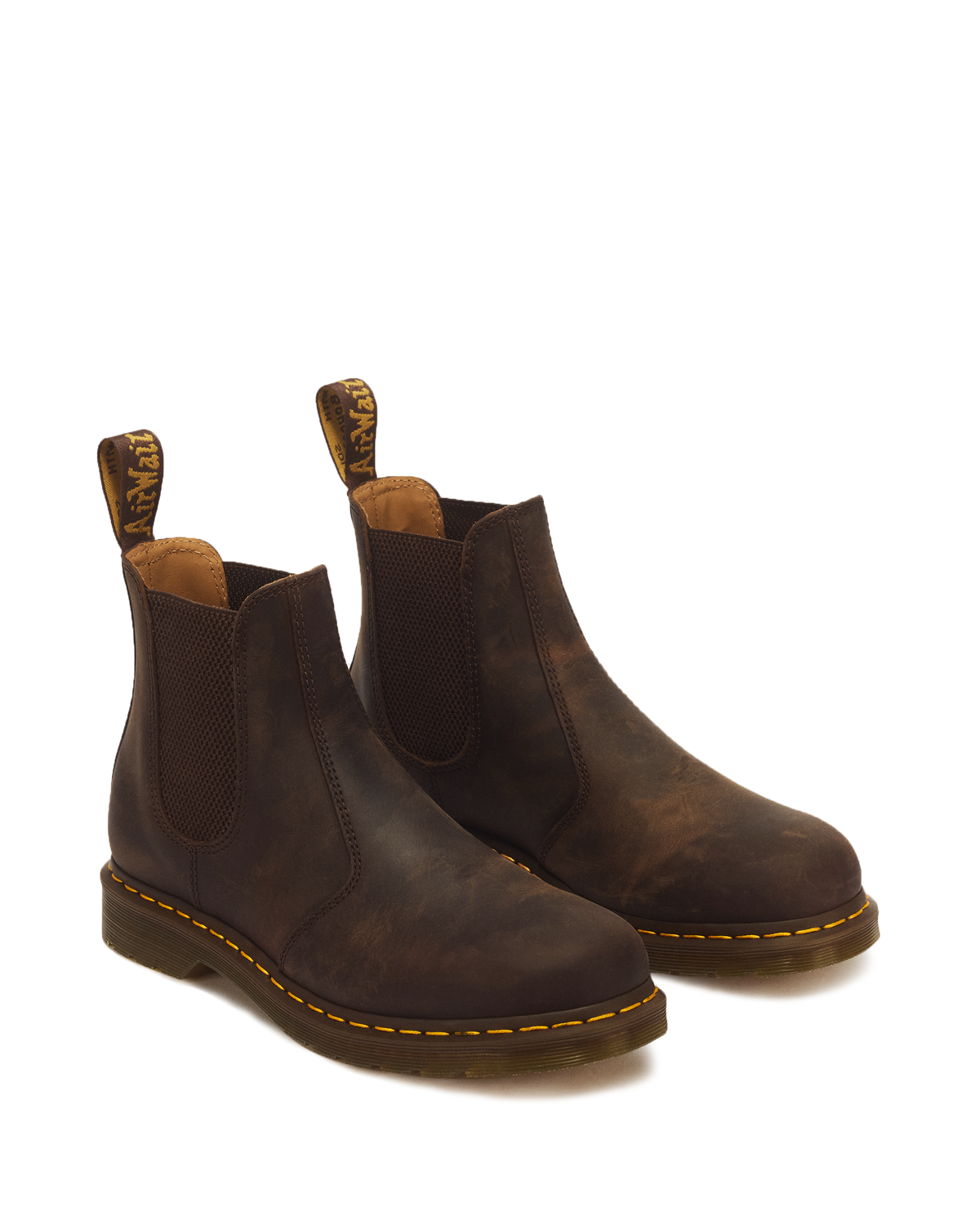 Botas Chelsea 2976 Yellow Stitch de cuero Crazy Horse Dr. Martens - imagen 5