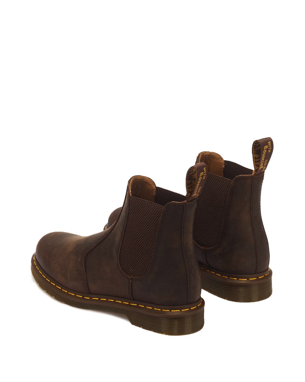Botas Chelsea 2976 Yellow Stitch de cuero Crazy Horse Dr. Martens - imagen 6
