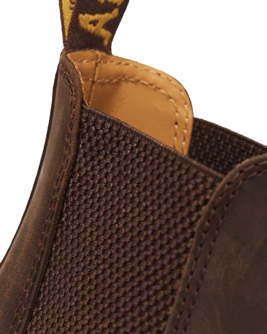 Botas Chelsea 2976 Yellow Stitch de cuero Crazy Horse Dr. Martens - vista trasera