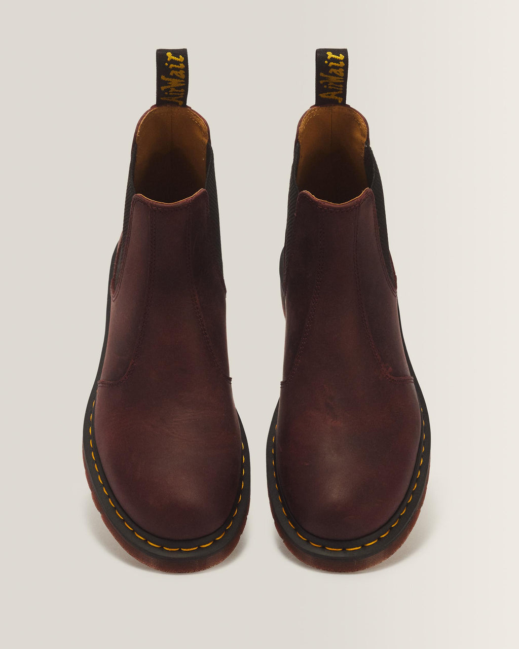 Botas Chelsea 2976 Yellow Stitch de cuero Crazy Horse