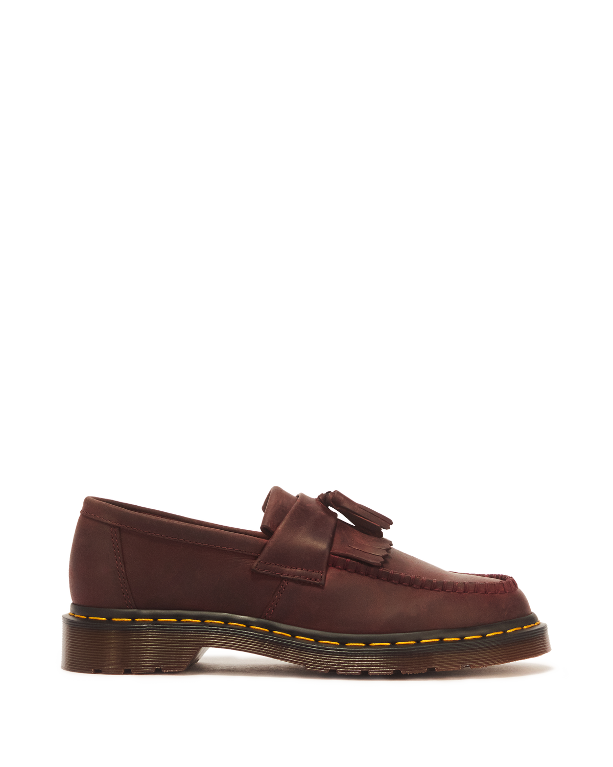 Mocasines Adrian de cuero Crazy Horse con borlas